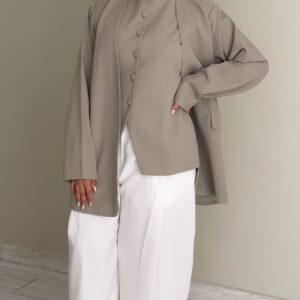 Light beige Set - vest-jacket