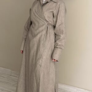 Linen pure - beigeXblack set