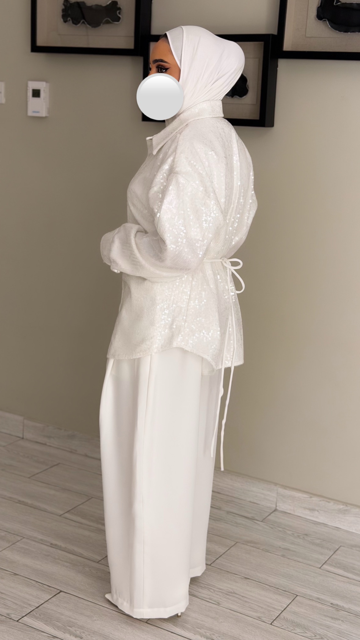 Shinney Shirt - White - الصورة 7