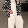 Polka dots jacket - Black