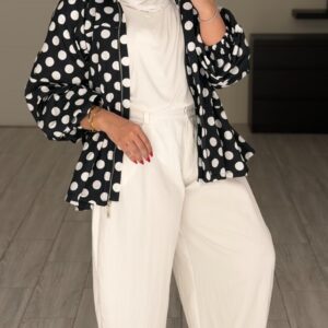 Polka dots jacket - Black
