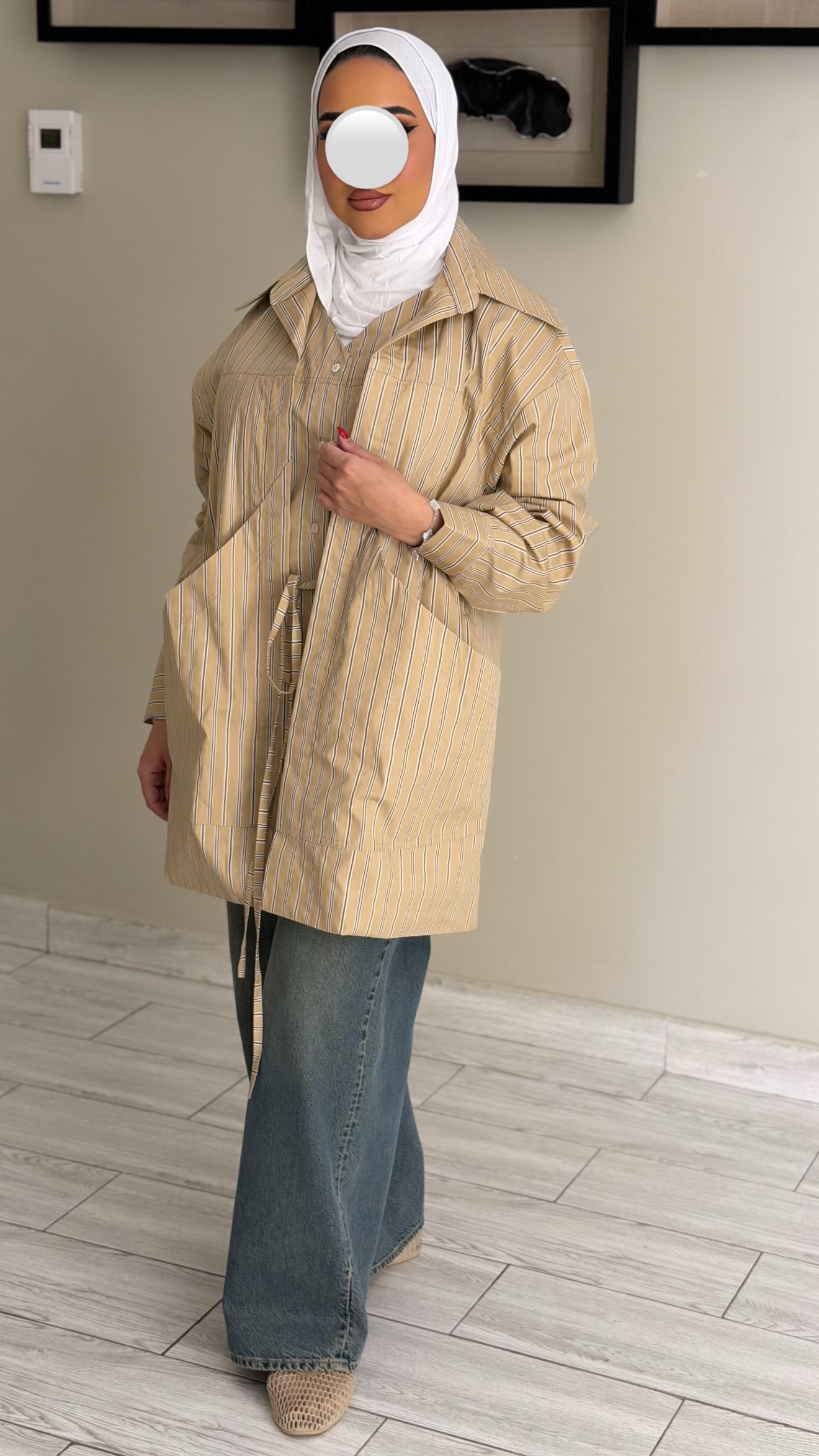 Double Shirt - Beige - الصورة 6