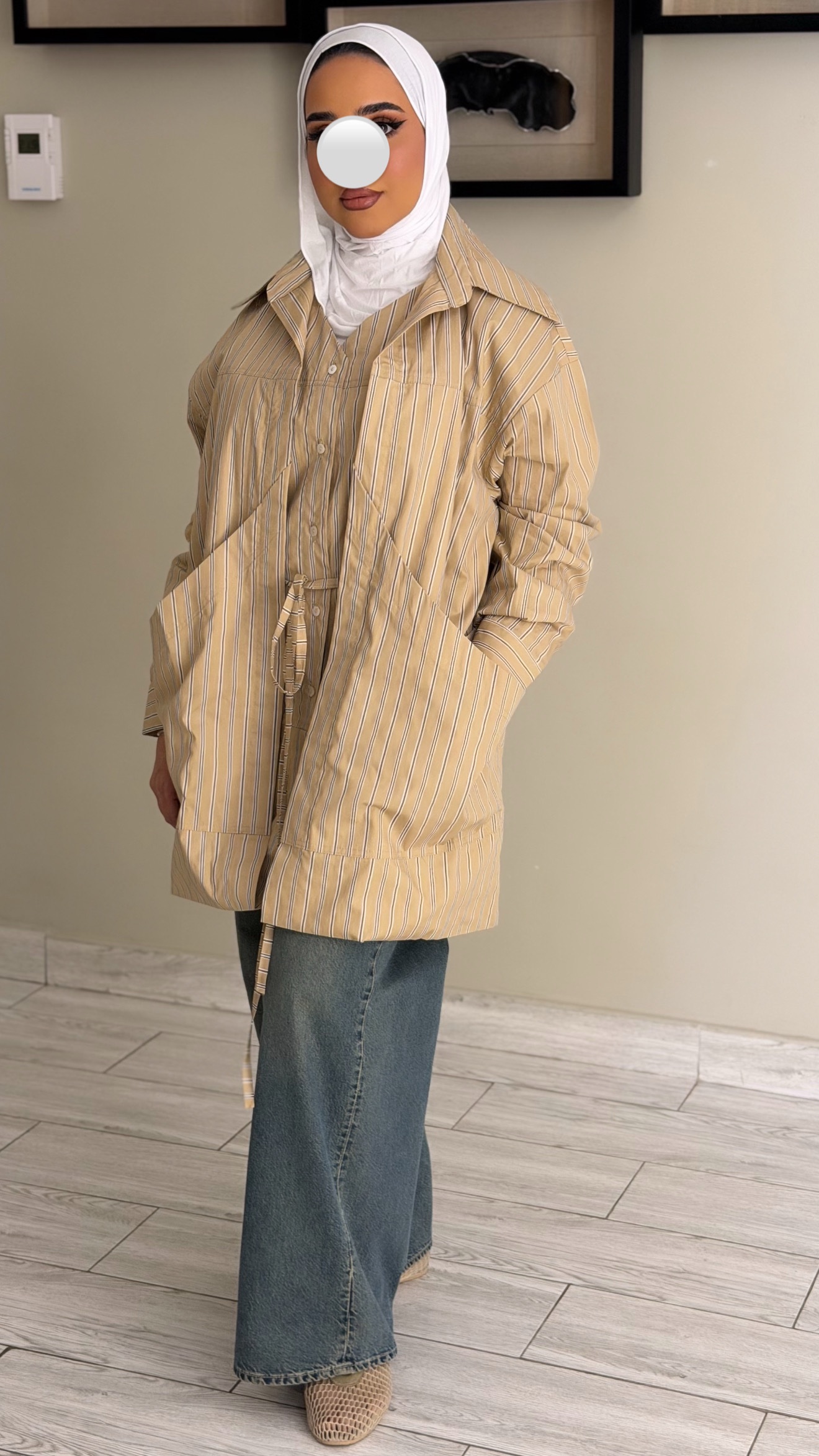 Double Shirt - Beige - الصورة 10