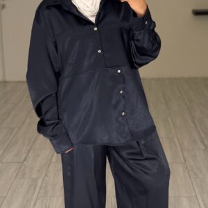 Estelle Set - Navy Silk - الصورة 4