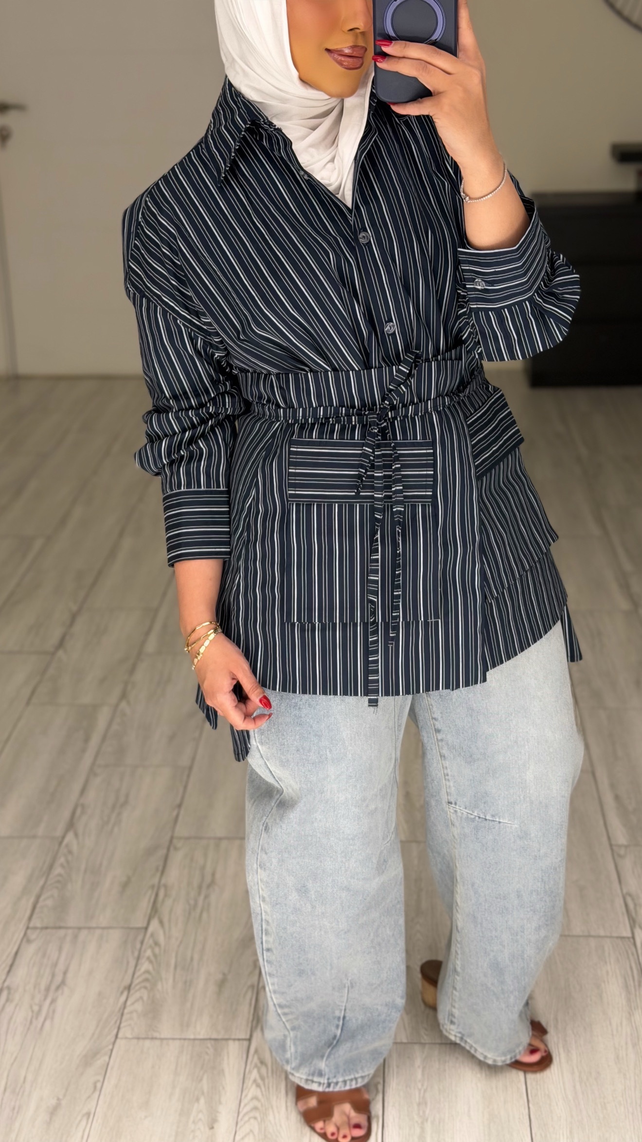 Navy Lines shirt - الصورة 5
