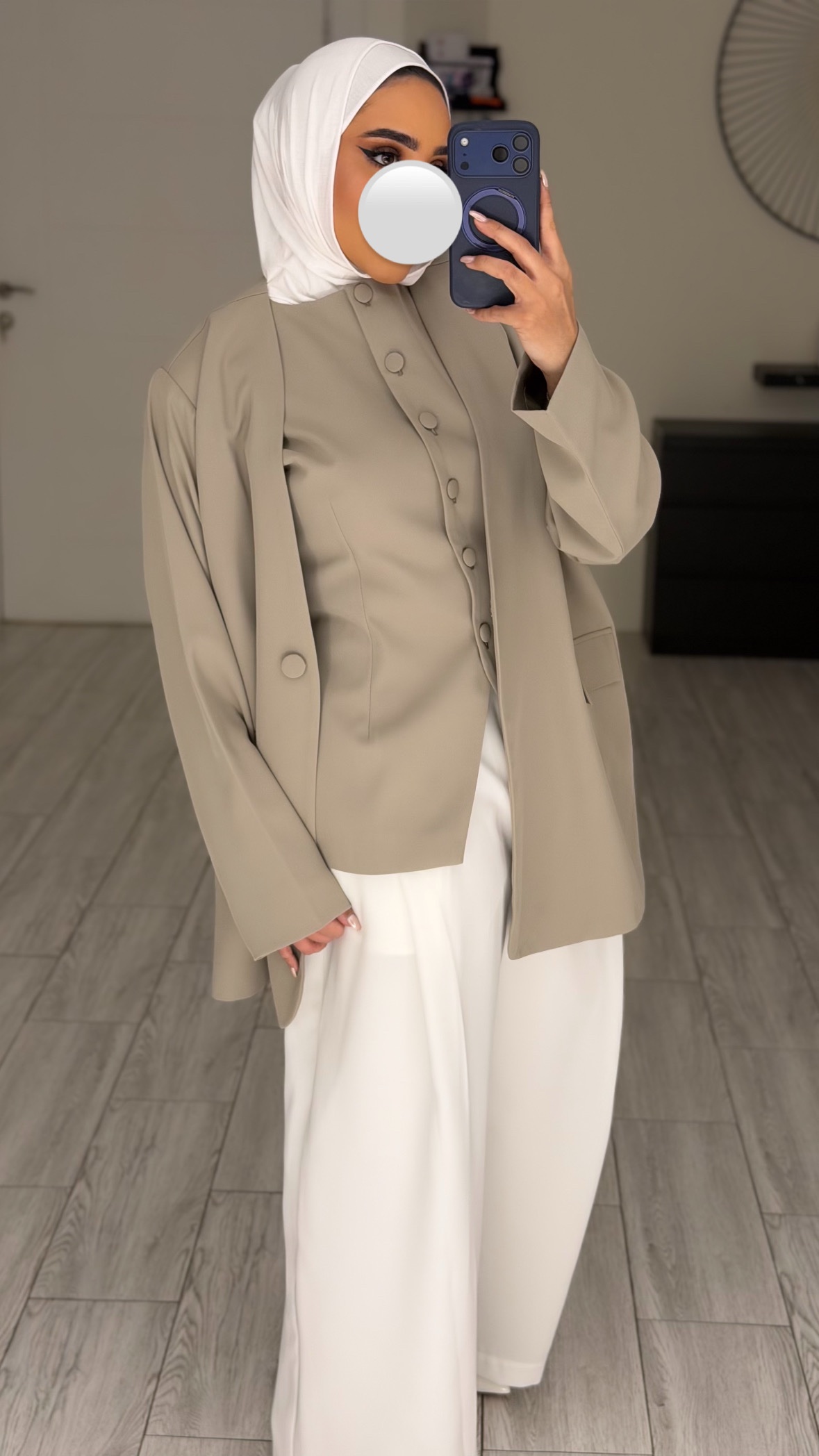 Light beige Set - vest-jacket - الصورة 3