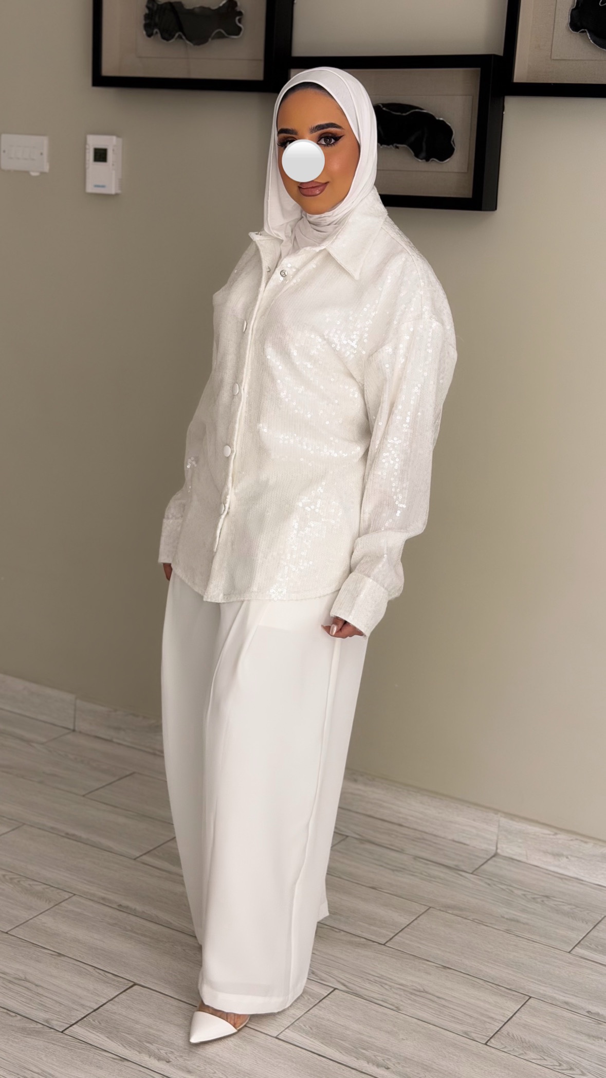 Shinney Shirt - White - الصورة 8