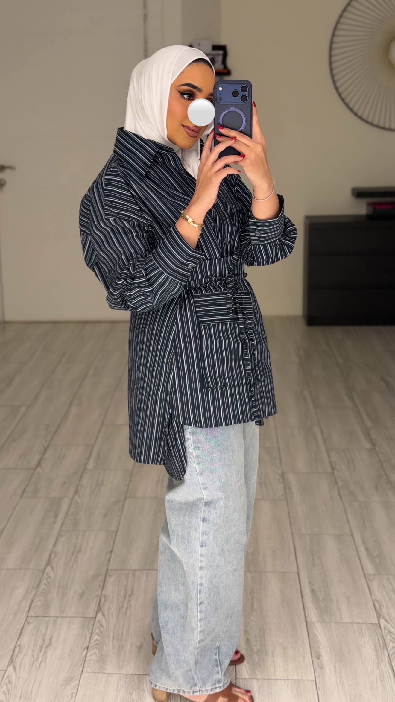 Navy Lines shirt - الصورة 4