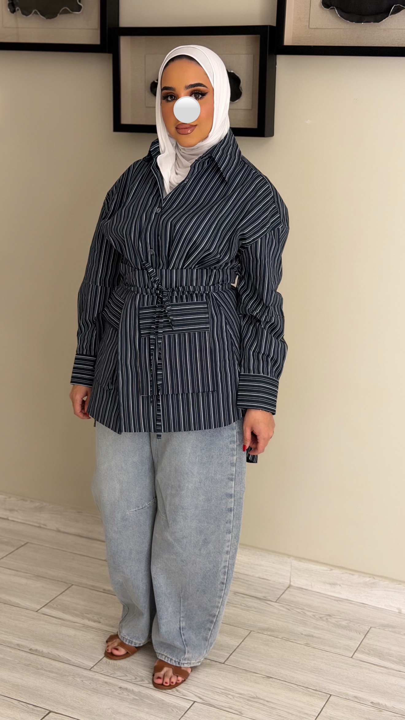 Navy Lines shirt - الصورة 3