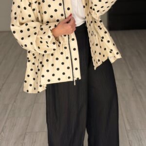 Alternative view of Polka dots jacket - Cream