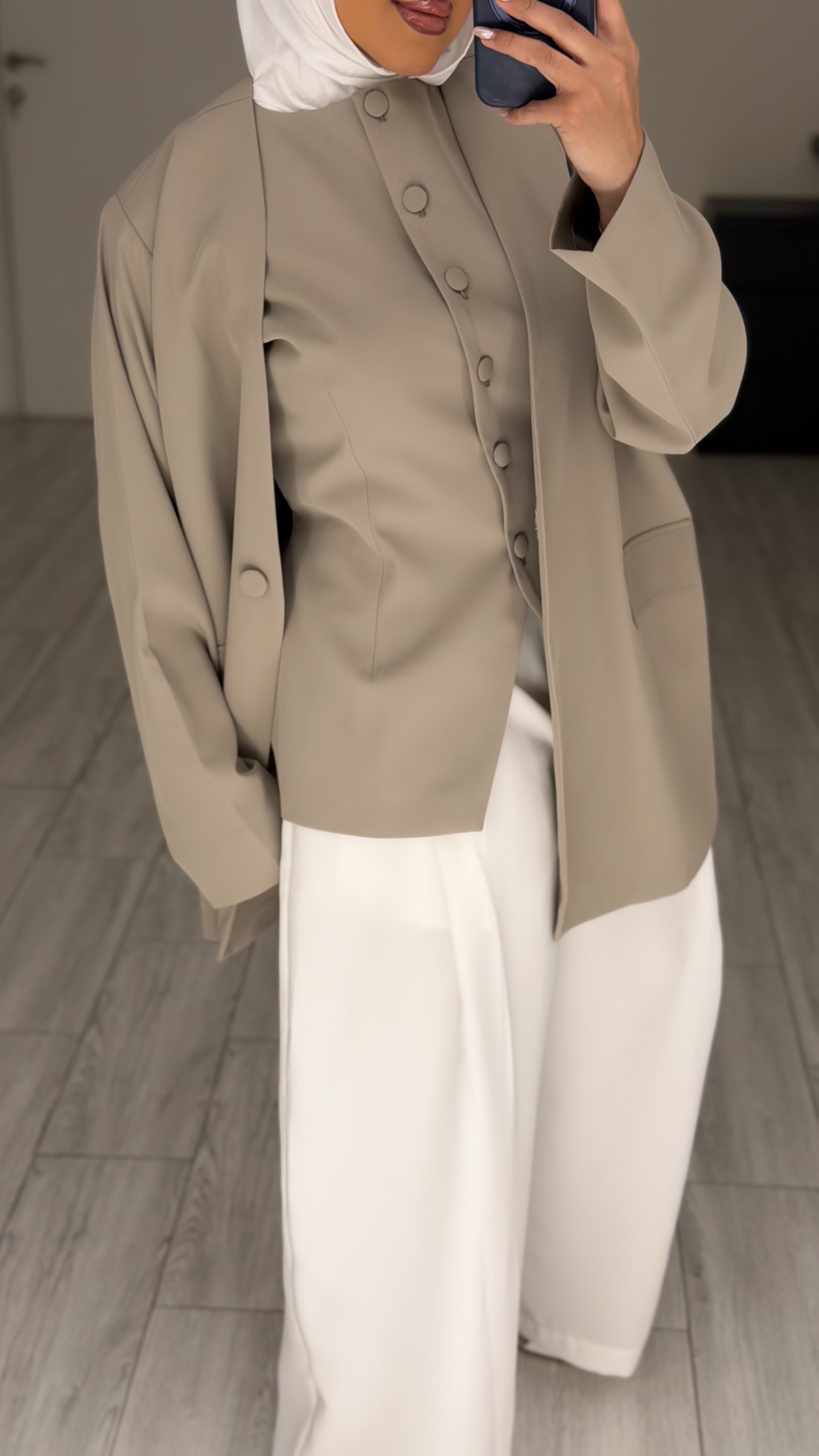 Light beige Set - vest-jacket - الصورة 2