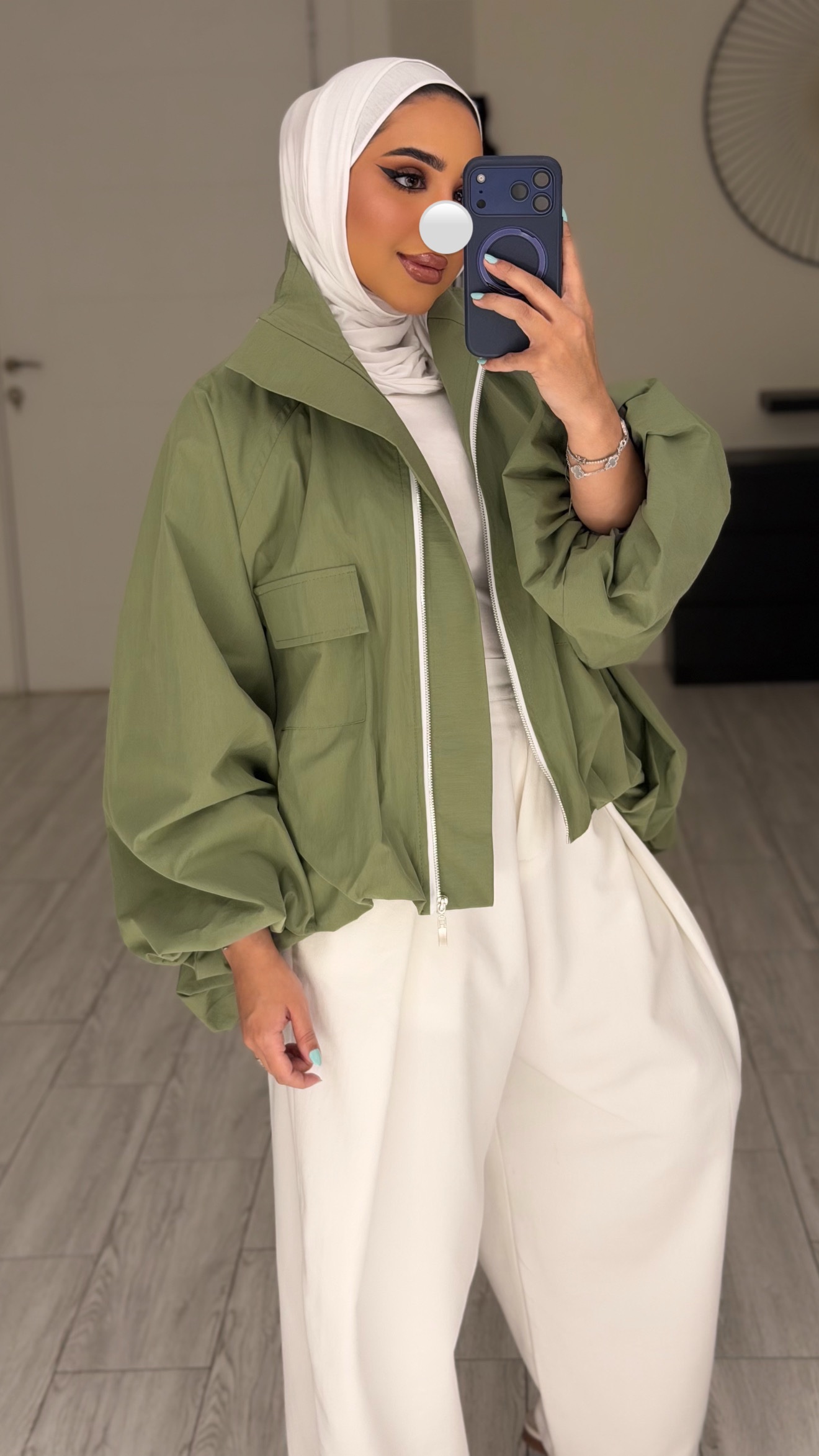 Bomber Jacket - Green - الصورة 5
