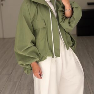 Alternative view of Bomber Jacket - Green