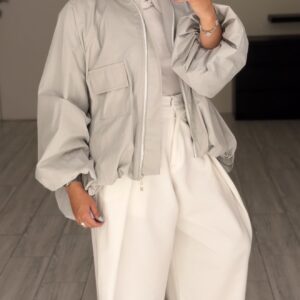 Bomber Jacket - light Grey