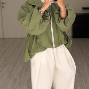 Bomber Jacket - Green - الصورة 4