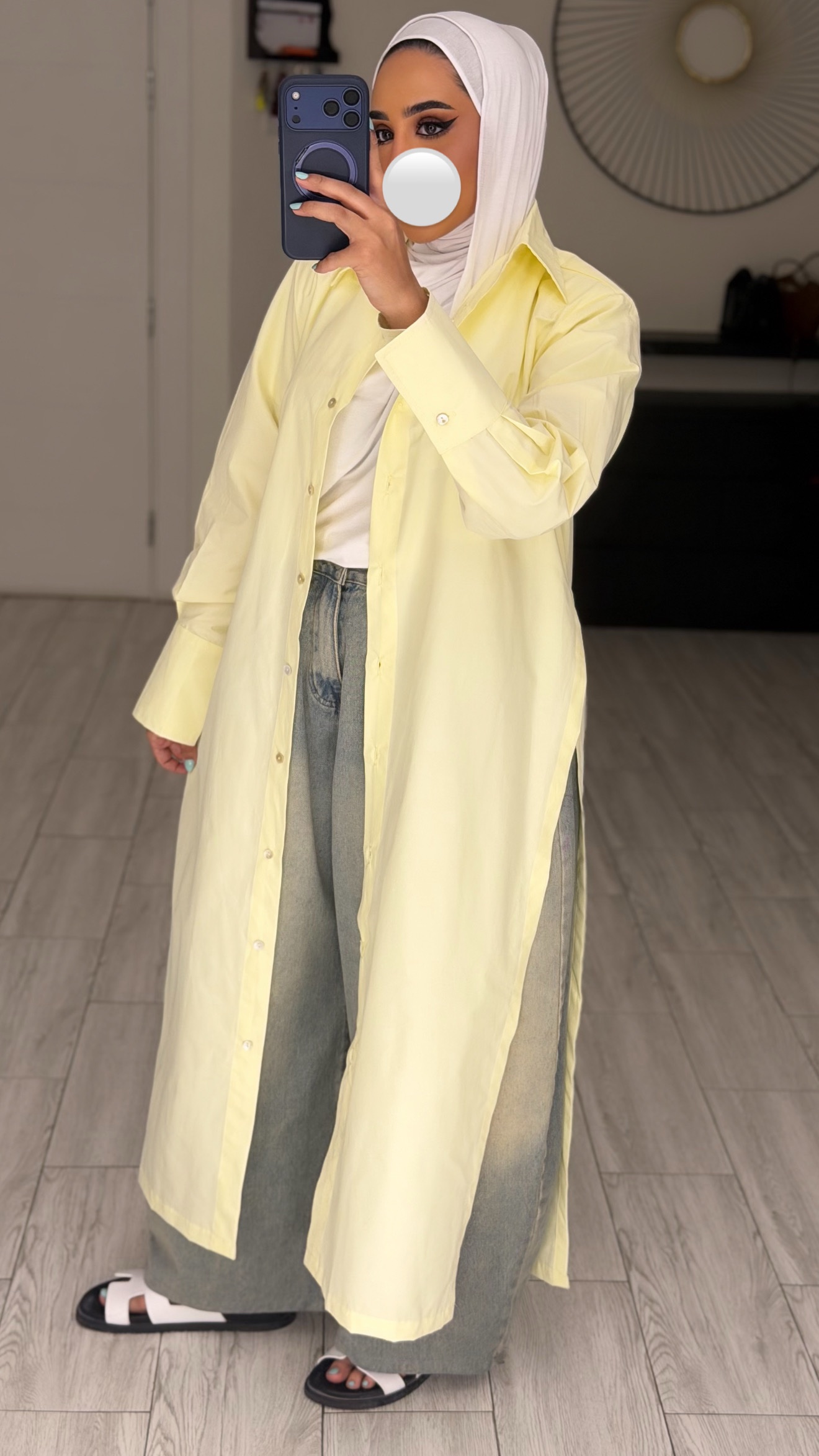 FreeSize Cotton Shirt - ButterYellow - الصورة 2