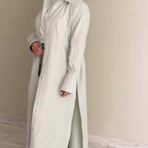 FreeSize Cotton Shirt - Milky Green - الصورة 5