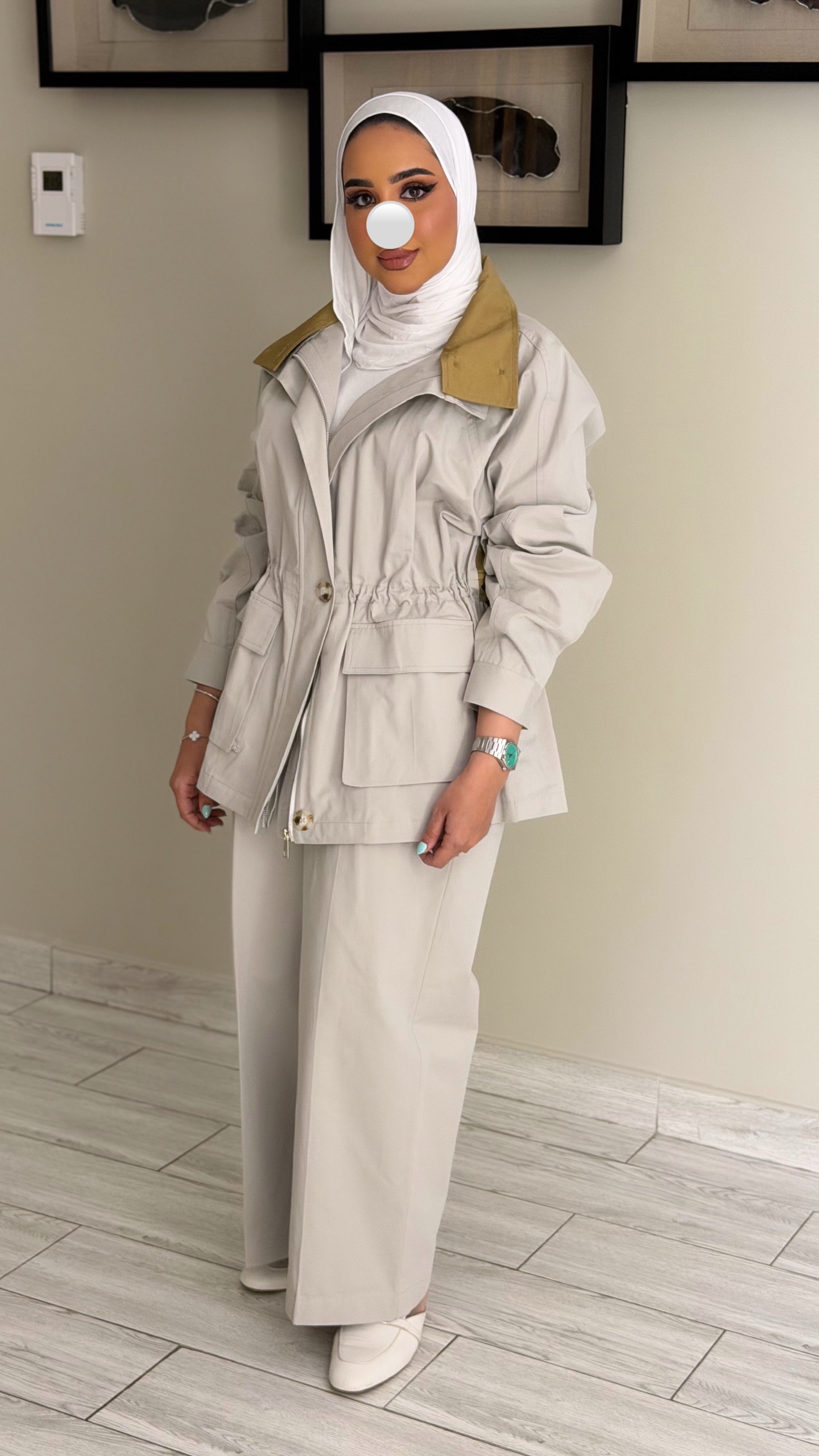 Light GreyXCamel Set - الصورة 4