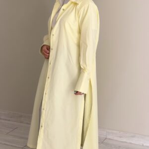 FreeSize Cotton Shirt - ButterYellow - الصورة 4