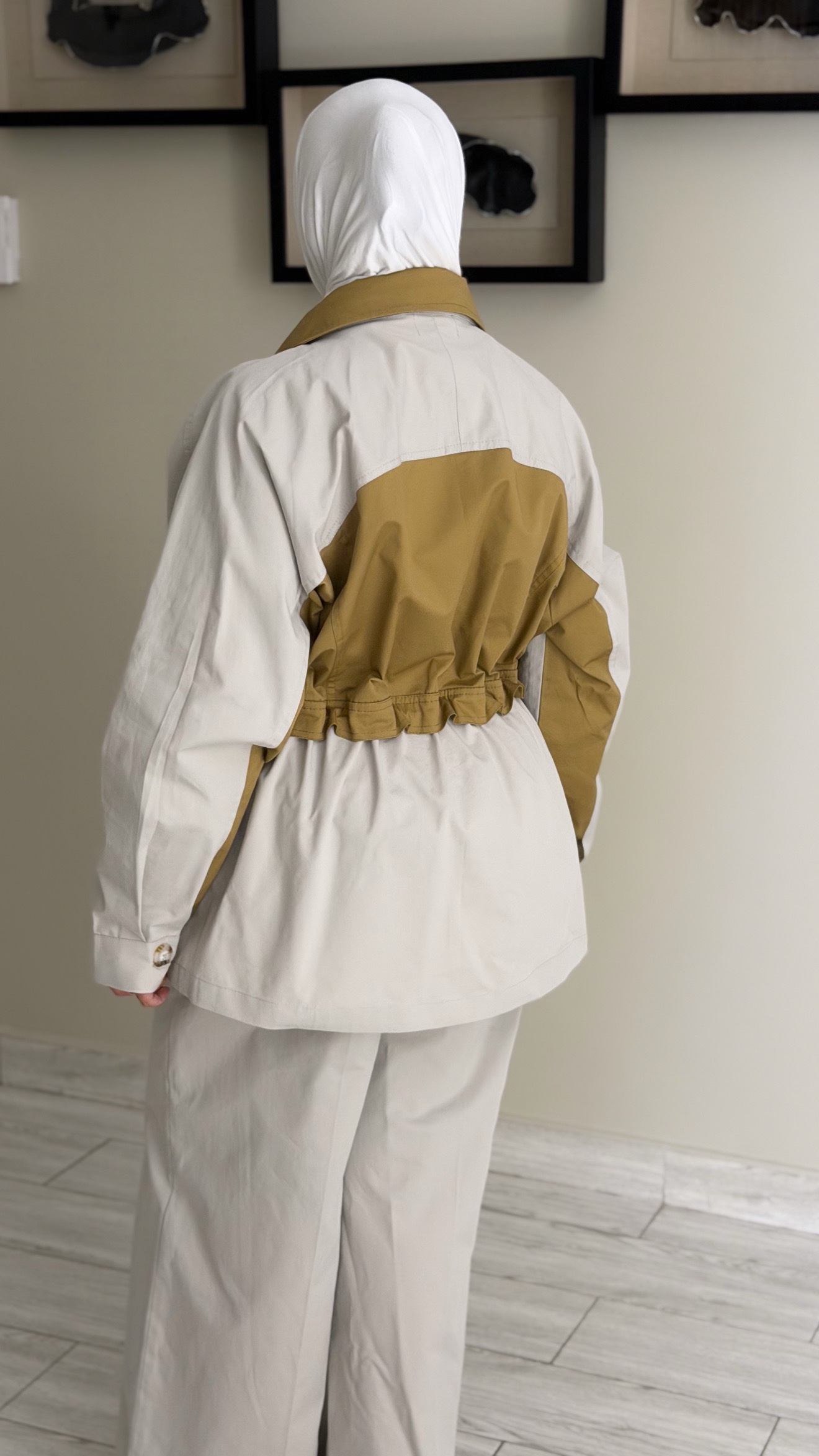 Light GreyXCamel Set - الصورة 3