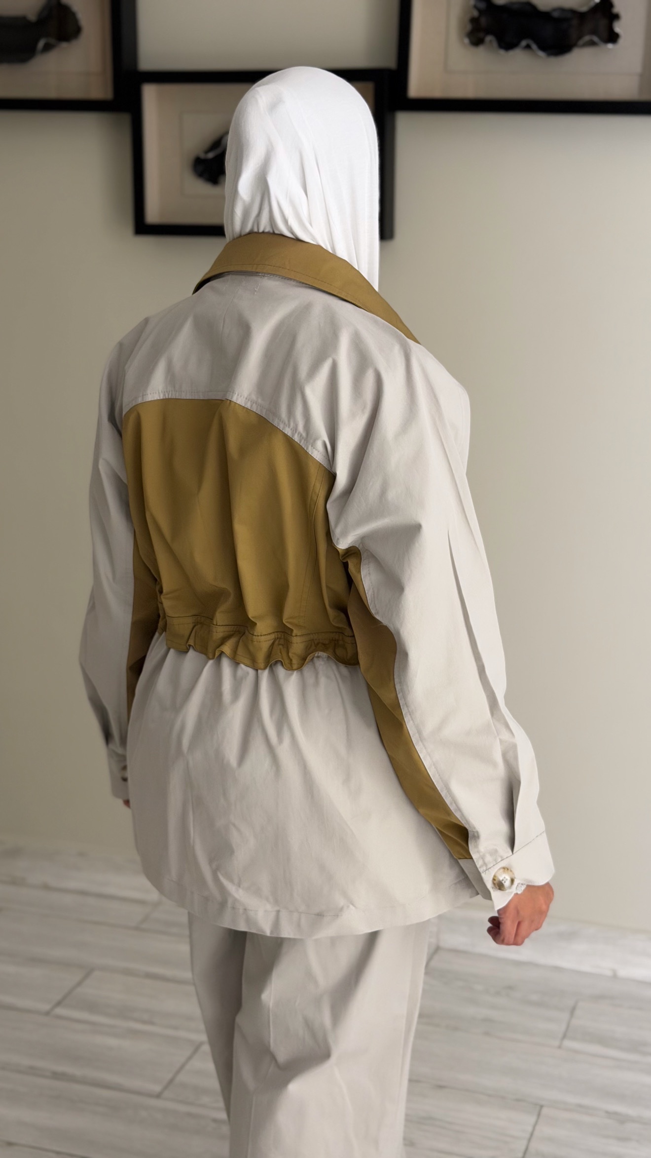 Light GreyXCamel Set - الصورة 9