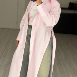 FreeSize Cotton Shirt - Marshmallow Pink - الصورة 3
