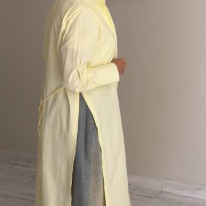 FreeSize Cotton Shirt - ButterYellow - الصورة 3