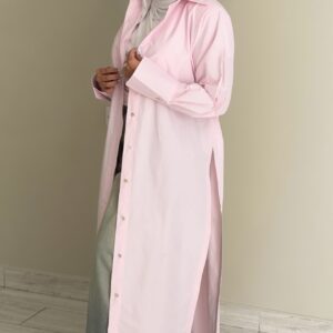 FreeSize Cotton Shirt - Marshmallow Pink - الصورة 4