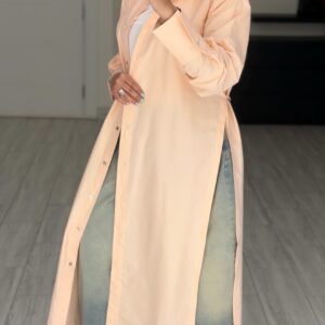 FreeSize Cotton Shirt - Peach - الصورة 3