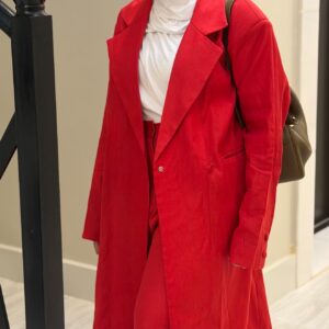 ⁦Poppy Red Linen Set⁩ - الصورة ⁦12⁩