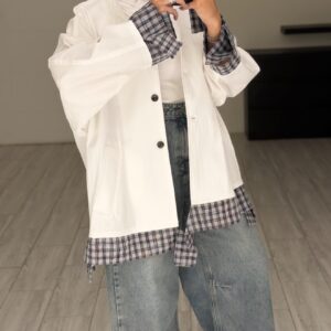 WhiteXChecked Jacket