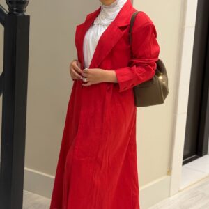 ⁦Poppy Red Linen Set⁩ - الصورة ⁦6⁩