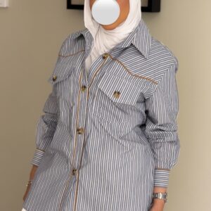 Stripped Shirt -BlueXWhite - الصورة 3
