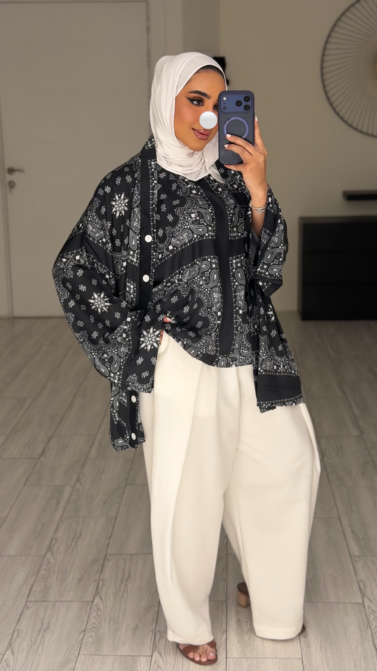Bandana Silk - Black - الصورة 4