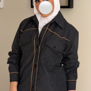 Stripped Shirt -BlackXWhite - الصورة 4