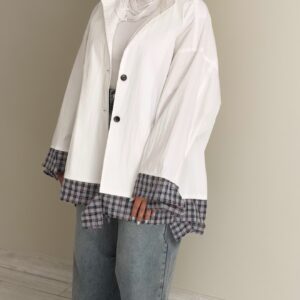 ⁦WhiteXChecked Jacket⁩ - الصورة ⁦4⁩