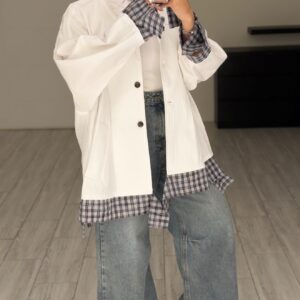 ⁦WhiteXChecked Jacket⁩ - الصورة ⁦7⁩
