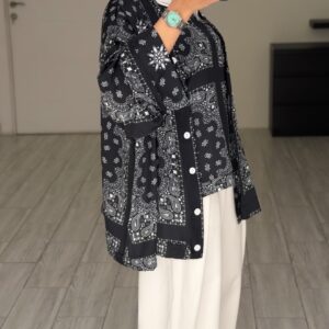 Bandana Silk - Black - الصورة 9