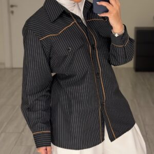 Stripped Shirt -BlackXWhite