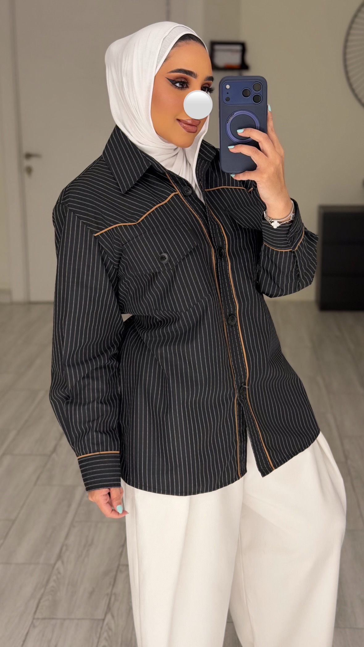 Stripped Shirt -BlackXWhite
