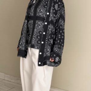 Bandana Silk - Black - الصورة 7
