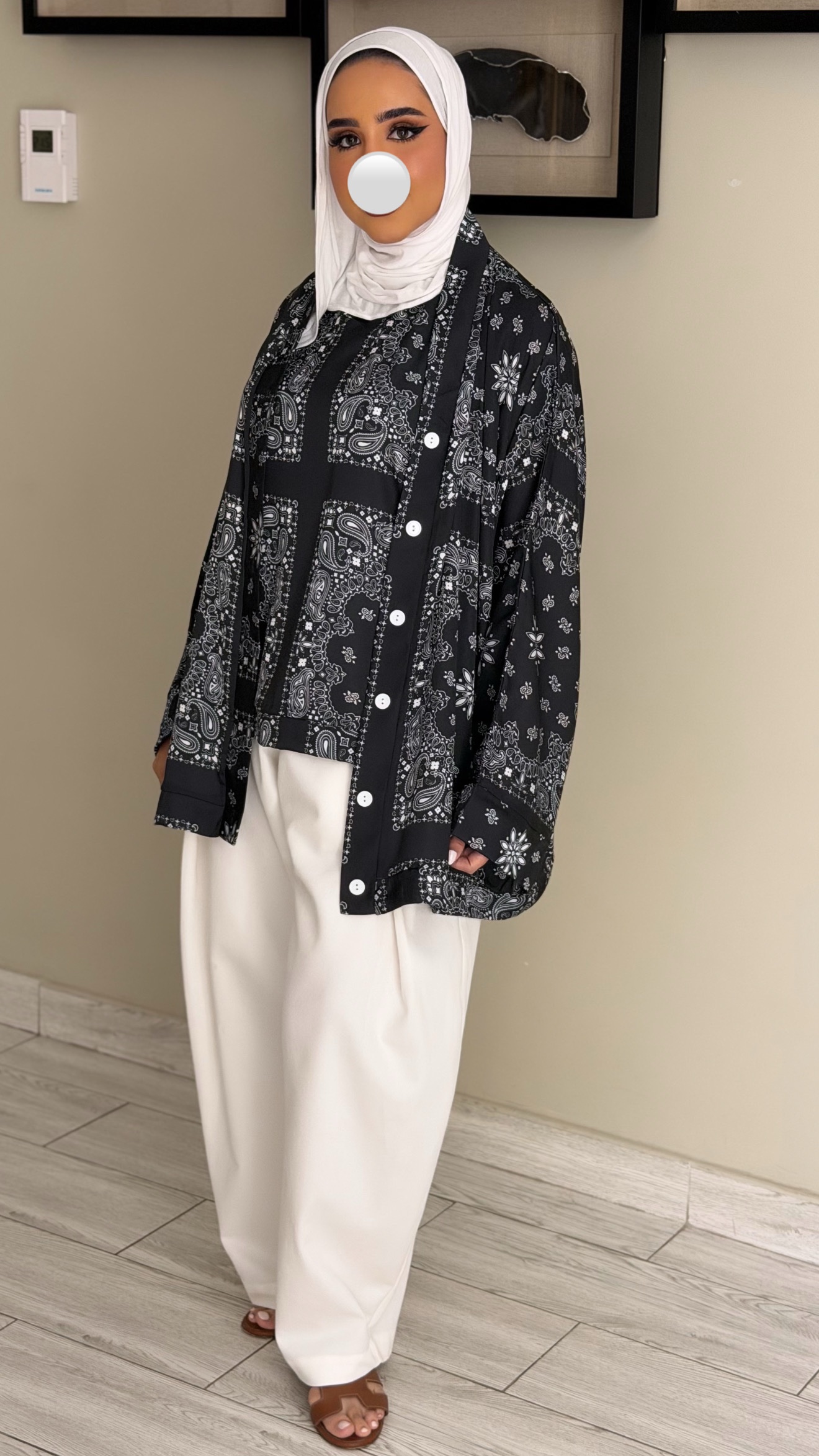 Bandana Silk - Black - الصورة 7