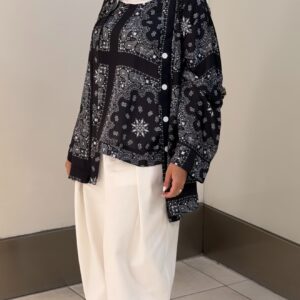 Bandana Silk - Black - الصورة 11