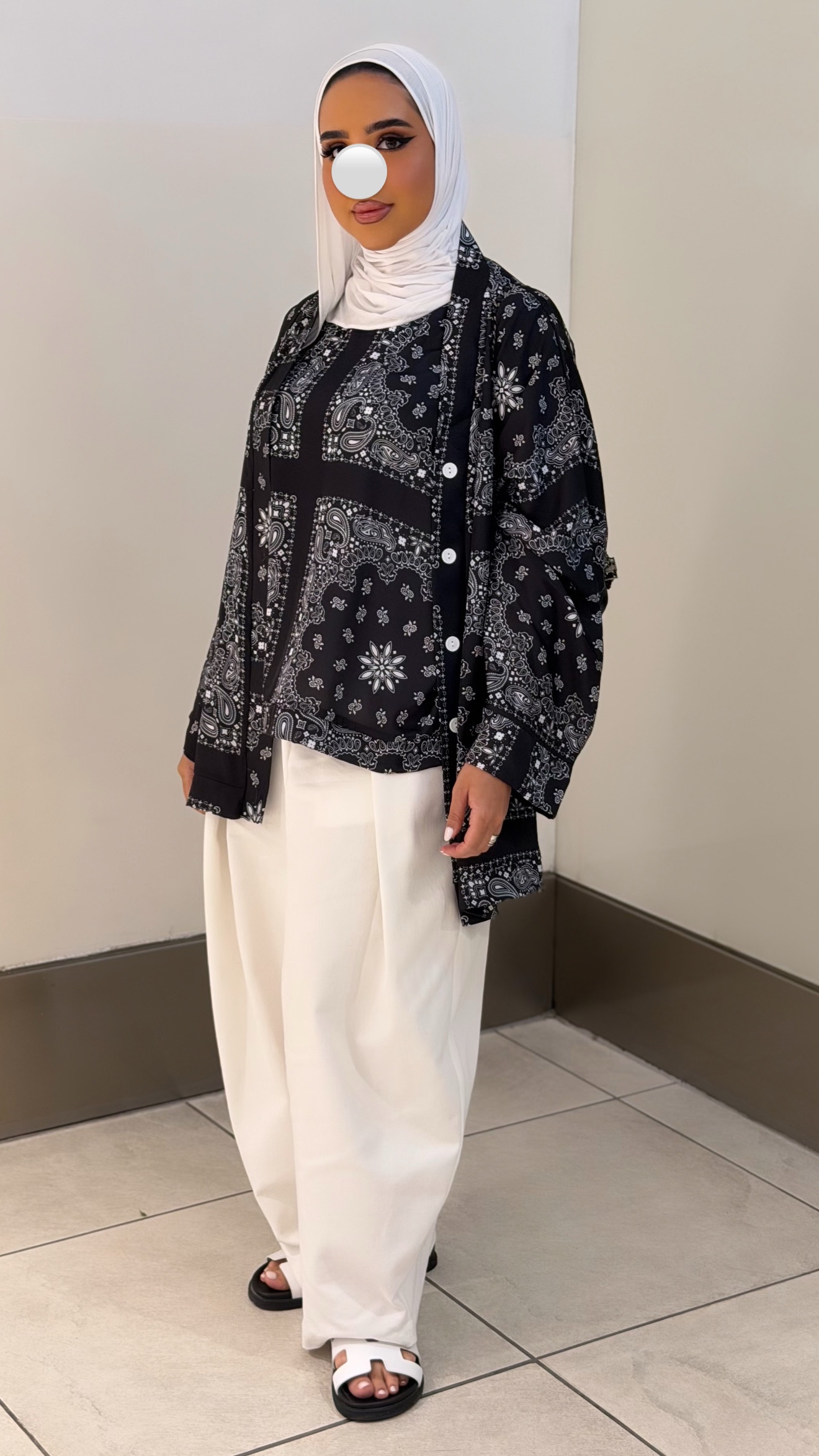 Bandana Silk - Black - الصورة 11