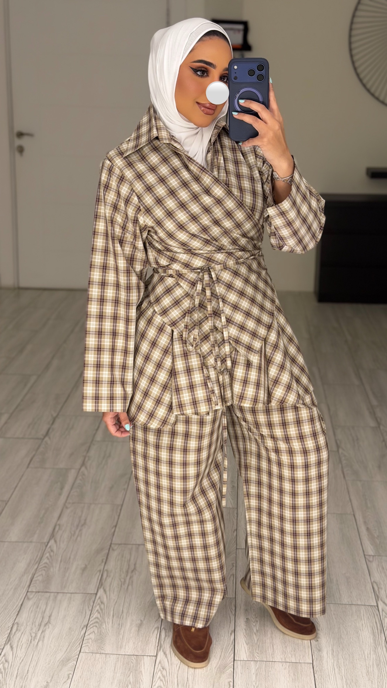Checked wrapping Set