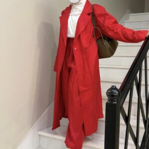 ⁦Poppy Red Linen Set⁩ - الصورة ⁦16⁩