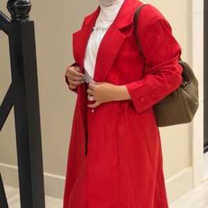 ⁦Poppy Red Linen Set⁩ - الصورة ⁦3⁩