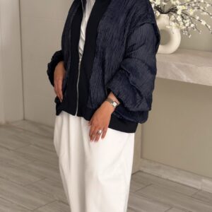 Crinkle Jacket - Navy