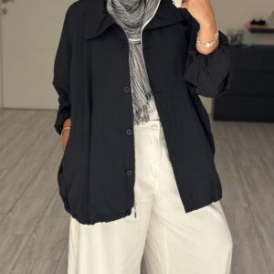 Soft edge jacket - Black - الصورة 5