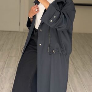 Alternative view of Modern long jacket - blueGrey